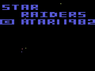 Star Raiders title screen for Atari 2600